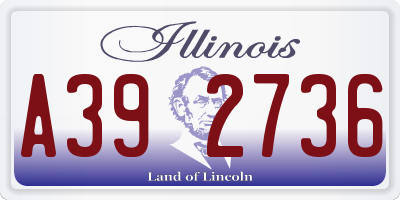 IL license plate A392736