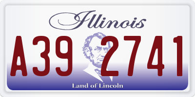 IL license plate A392741