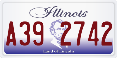 IL license plate A392742