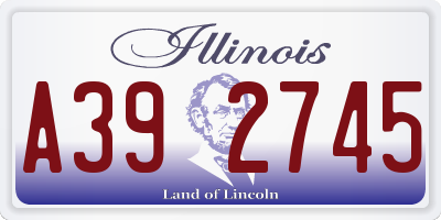 IL license plate A392745