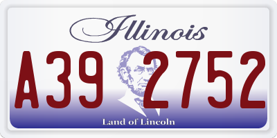 IL license plate A392752