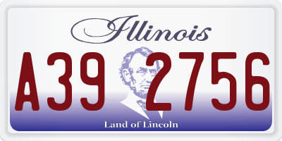 IL license plate A392756