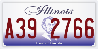 IL license plate A392766