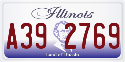IL license plate A392769