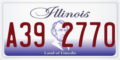 IL license plate A392770