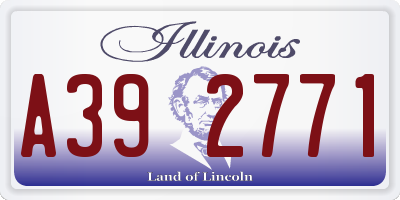 IL license plate A392771