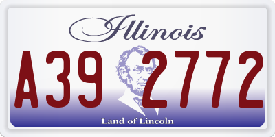 IL license plate A392772