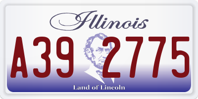 IL license plate A392775