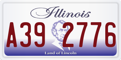 IL license plate A392776