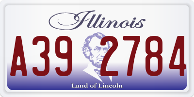 IL license plate A392784