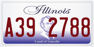 IL license plate A392788