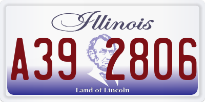 IL license plate A392806