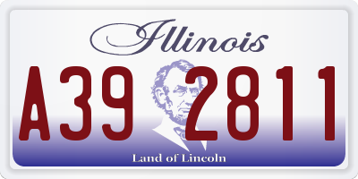 IL license plate A392811