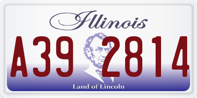 IL license plate A392814