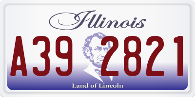 IL license plate A392821