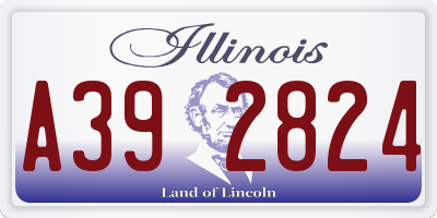 IL license plate A392824