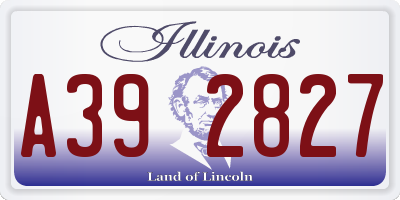 IL license plate A392827