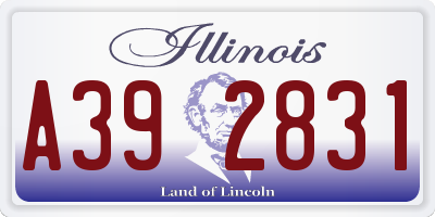 IL license plate A392831