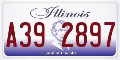 IL license plate A392897
