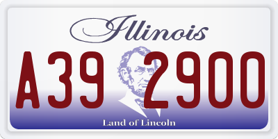 IL license plate A392900