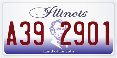 IL license plate A392901