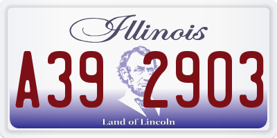 IL license plate A392903