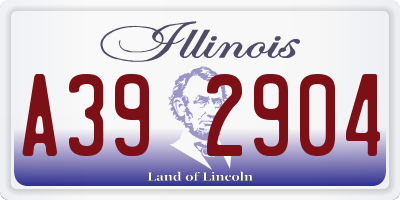 IL license plate A392904