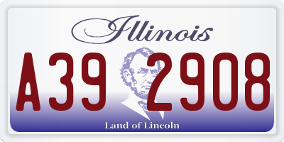 IL license plate A392908