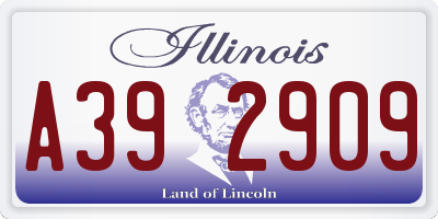IL license plate A392909