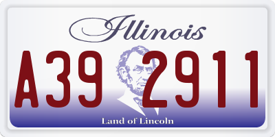 IL license plate A392911