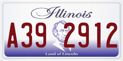 IL license plate A392912