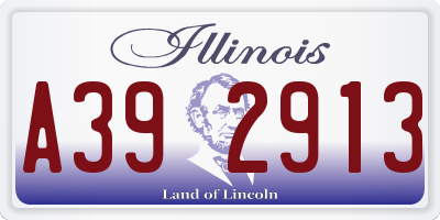 IL license plate A392913