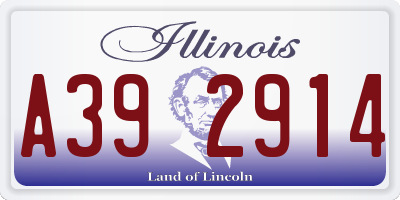 IL license plate A392914