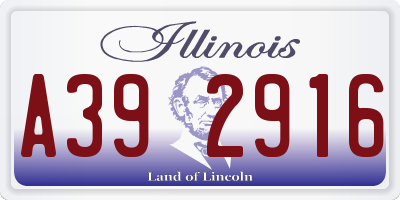 IL license plate A392916