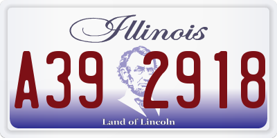 IL license plate A392918