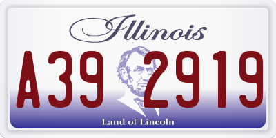 IL license plate A392919