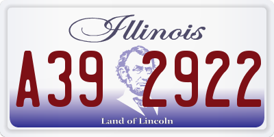 IL license plate A392922