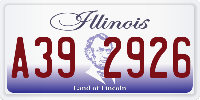 IL license plate A392926