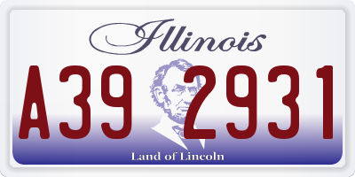 IL license plate A392931