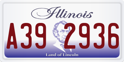 IL license plate A392936