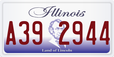 IL license plate A392944