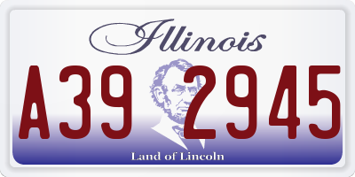 IL license plate A392945