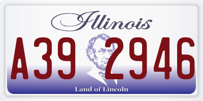 IL license plate A392946