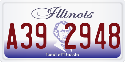 IL license plate A392948