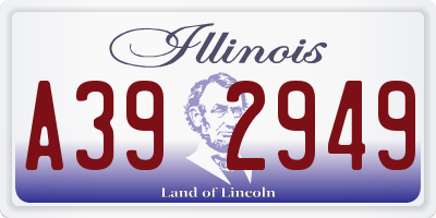 IL license plate A392949