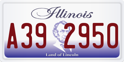 IL license plate A392950