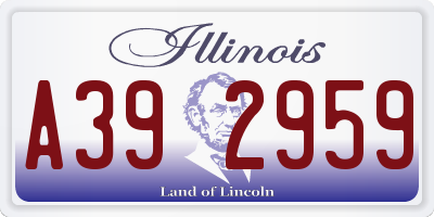 IL license plate A392959