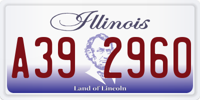 IL license plate A392960