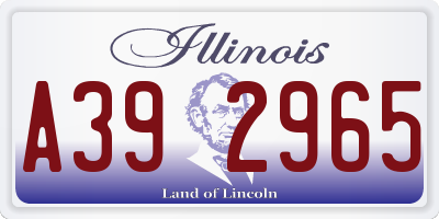 IL license plate A392965