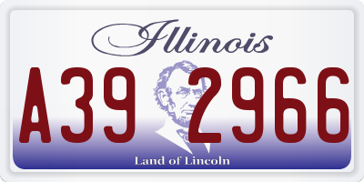 IL license plate A392966